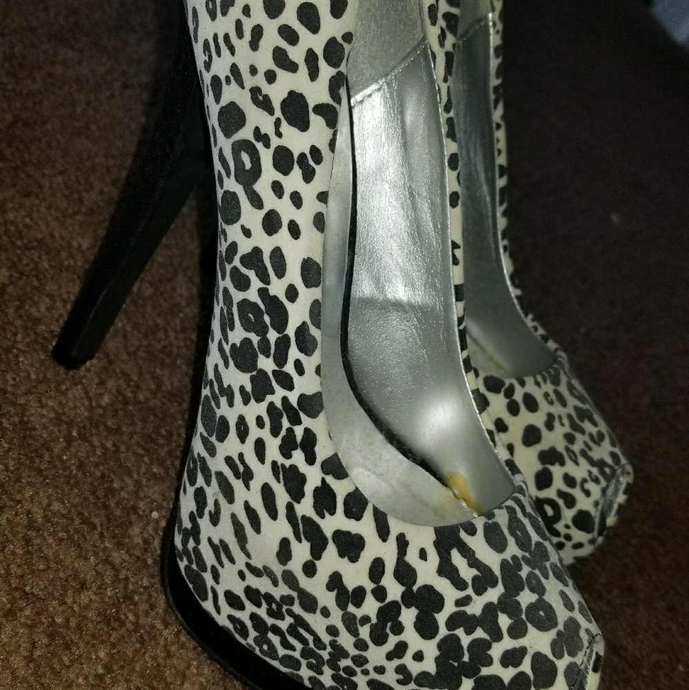 Open toe, leopard Charlotte Russe Stiletto